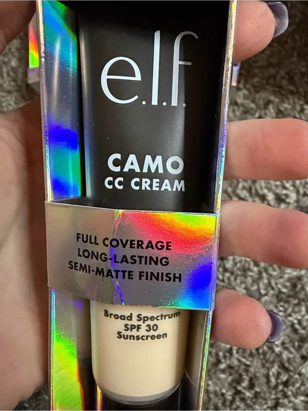 E.L,F Cano CC Cream Full Coverage Long Lasting Semi MatteFinish Fair 100 W
